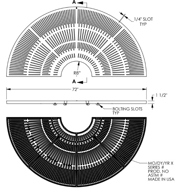 72" Round Tree Grate